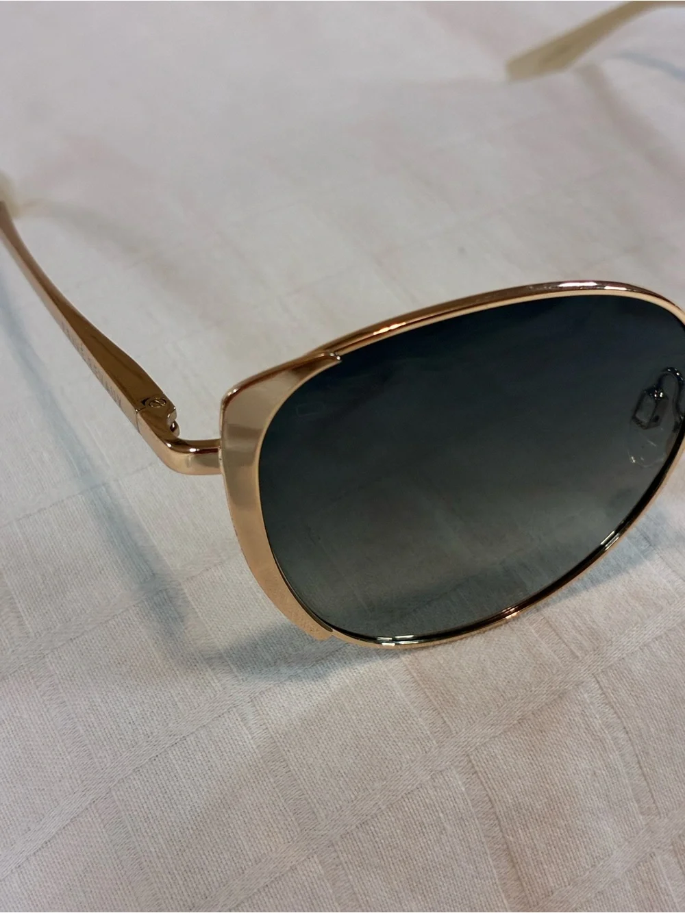Women's Prive Revaux Gold Metal Frame Sunglasses with Gray Lenses